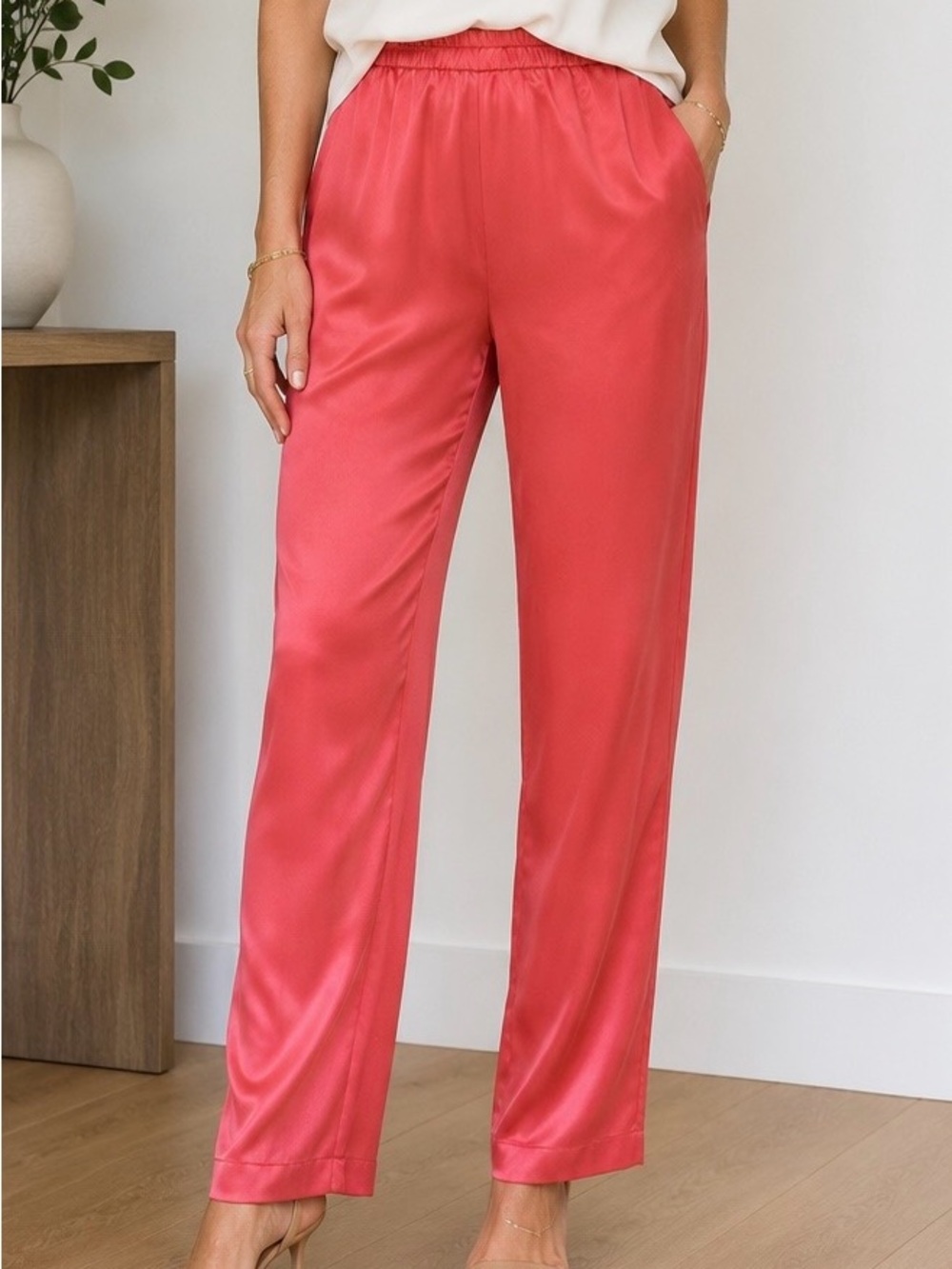 NWT Catherine Regehr Vancouver 100% Silk Pants size 8